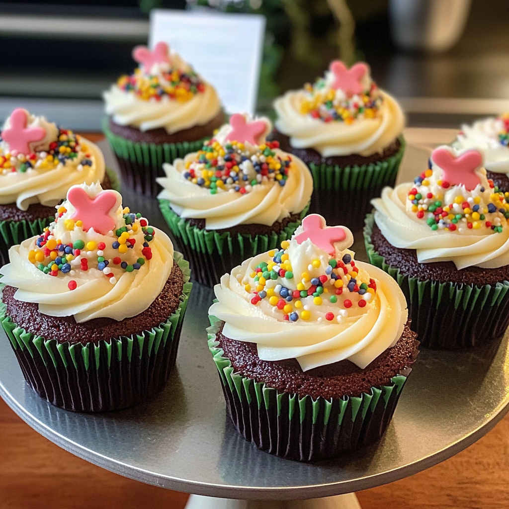 Classic Wreath Cupcakes f