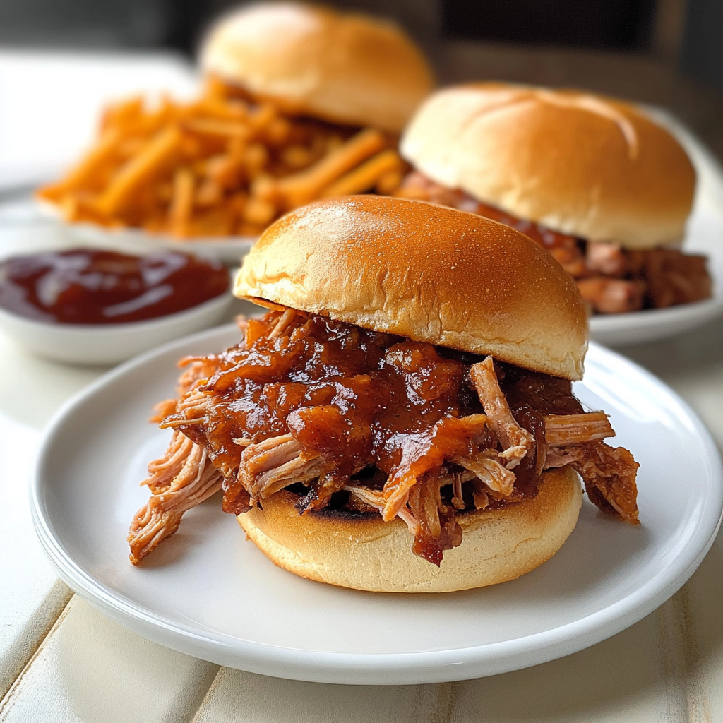 Cranberry Chipotle BBQ Pulled Pork Sliders