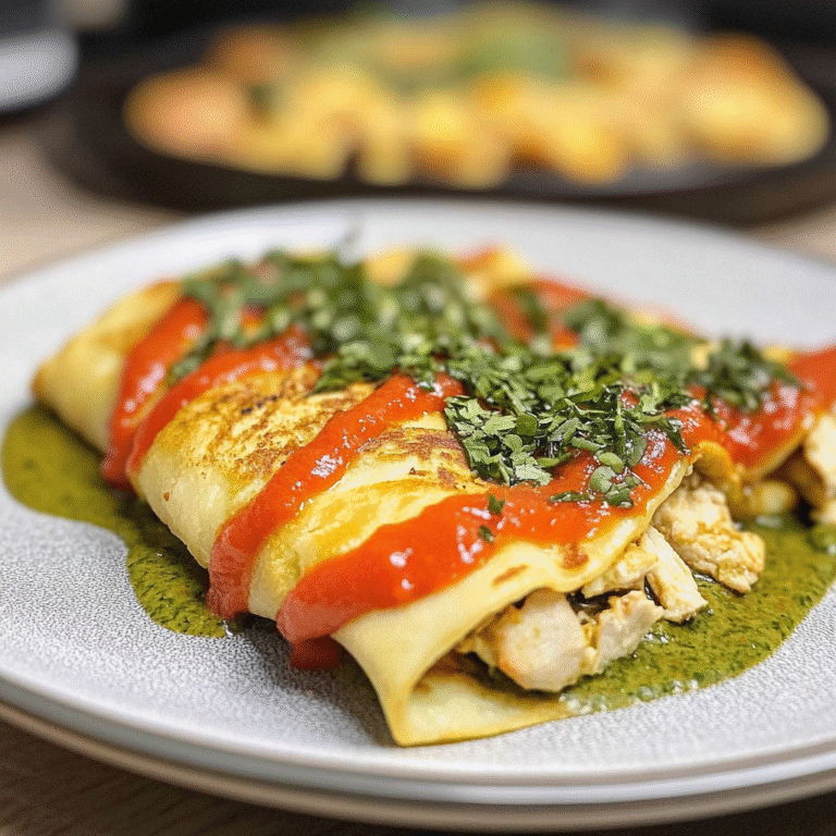 Pesto Chicken Crepes