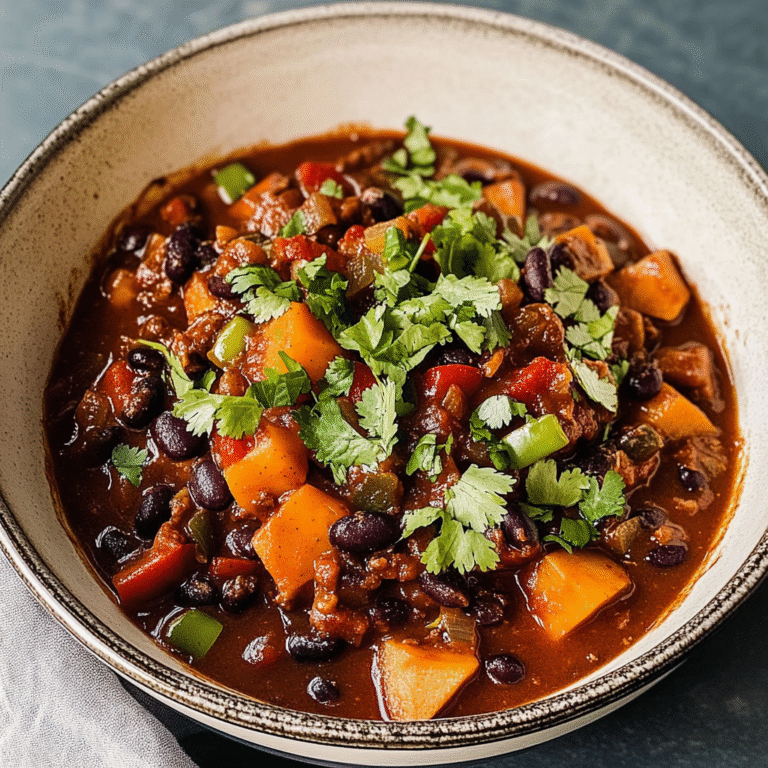 Potato and Black Bean Chili Recipe
