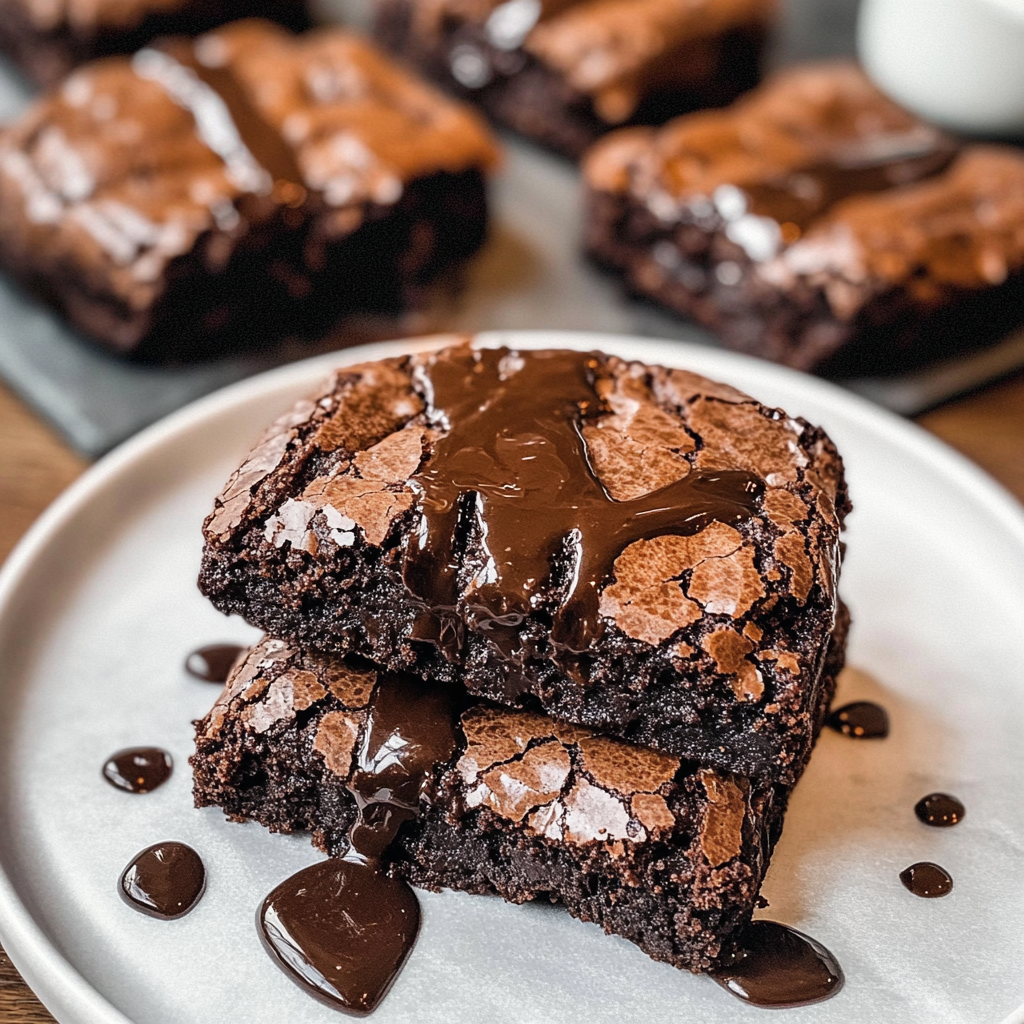 Fudgy Chewy Brownies (Brookies) Recipe