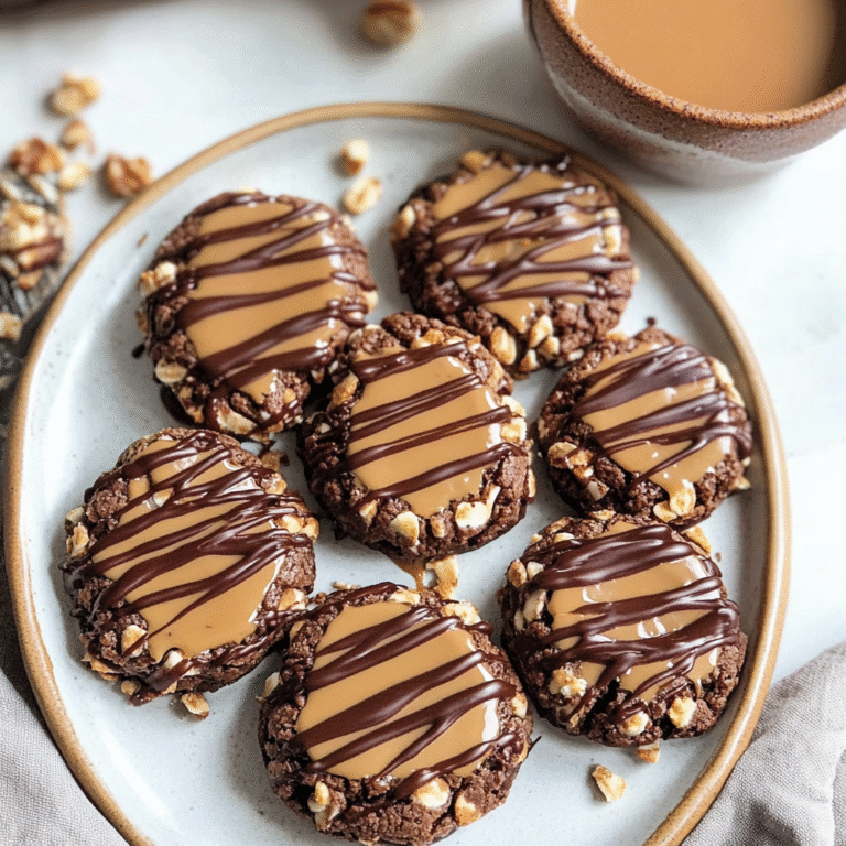 Turtle Thumbprint Cookies