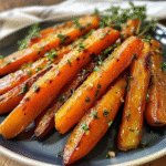 Honey Garlic Butter Roasted Carrots Recipe