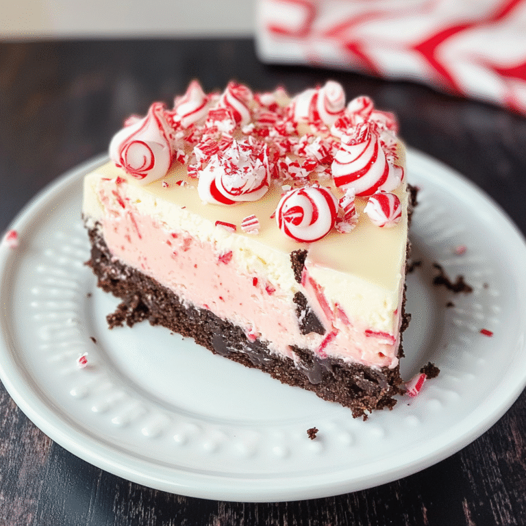 No-Bake Peppermint Bark Cheesecake Recipe